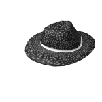 Black and White Spotted Fedora
