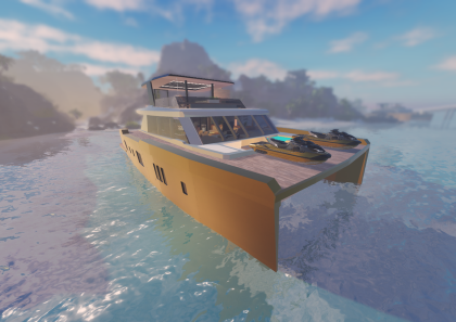 Luxury Catamaran Yacht - Driveable preview 1