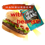 hamburger with beanss