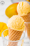- Mango ice cream -