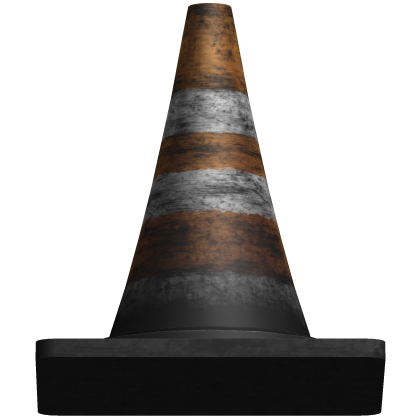 Orange Damaged Grunge Traffic Cone