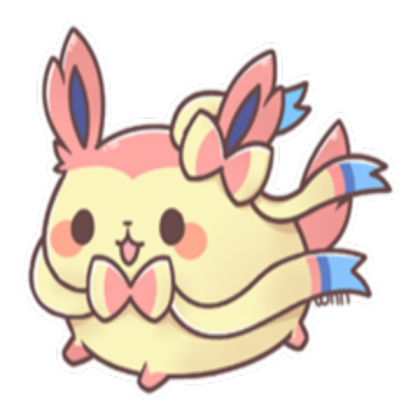 Cute chibi Sylveon Nymphia Pokemon Roblox decal