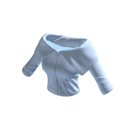 Blue Off Shoulder Sweater thumbnail