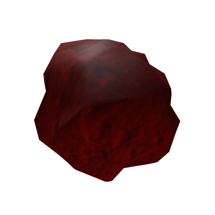 red boulder/rock/ asteroid