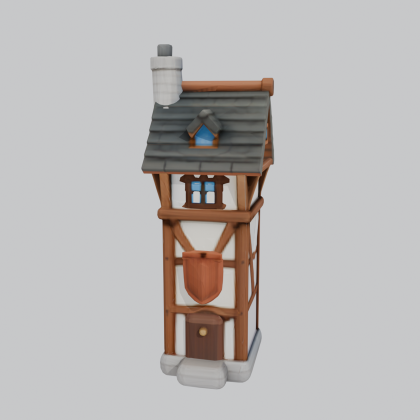 Medieval Village Pack 40 House Tavern Church Barn preview 6