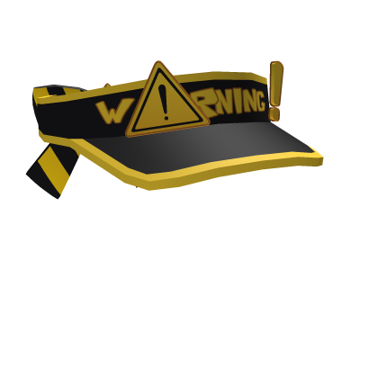 Warning Caution Sign Visor & Bow Roblox item