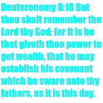 Deuteronomy 8:18