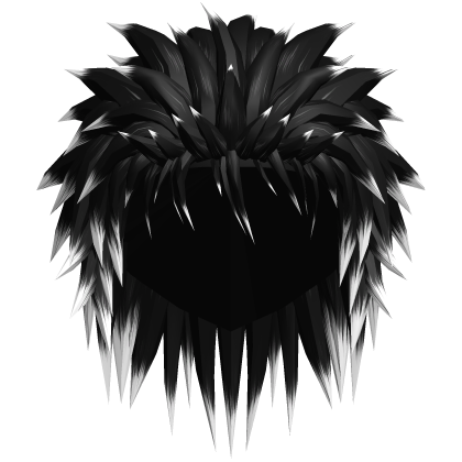 black and white punk hair