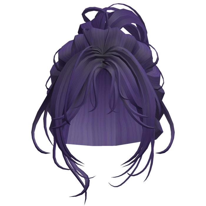 Purple Messy Bun