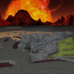 volcano land. the world of dinos. (unfinished)