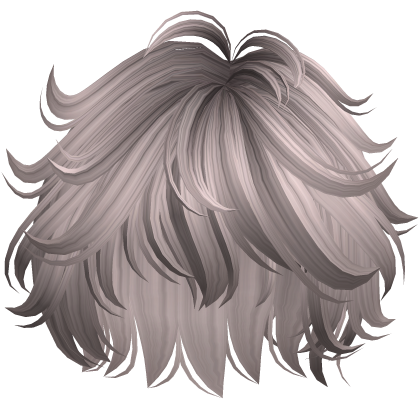 Messy Fluffy Anime Boy Hair (Ash Blonde) Roblox item
