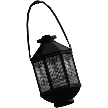 ⊱ victorian gothic lantern prop black