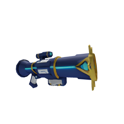 Blue Bazooka Rocket - Weapon Tool Ready to Use