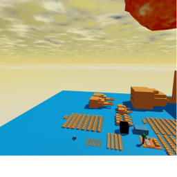 eat fish on a island