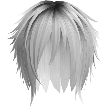 Layered Model Hair White Black Roblox item