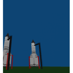 go in a rocket to space