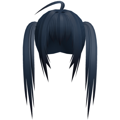 ʚ cute chibi moe long navy blue pigtails ɞ Roblox item