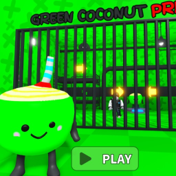 🥥GREEN COCONUT PRISON RUN! (Obby)