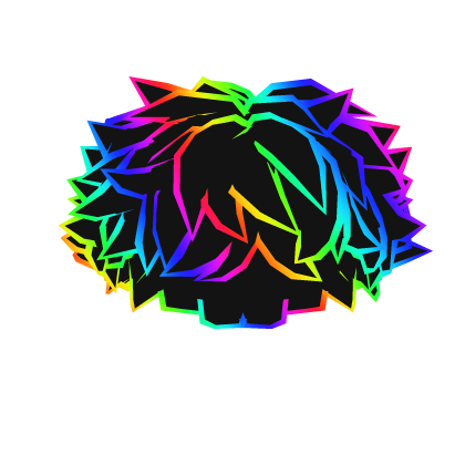 💯 Rainbow Cartoony Hair thumbnail