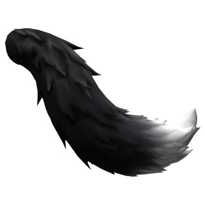 Fluffy Black Fox Tail