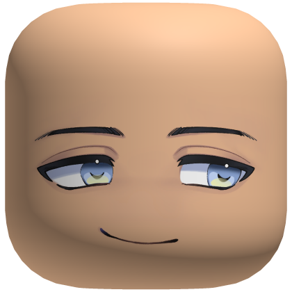 Chill Anime Boy Face (Silver/White) Roblox item