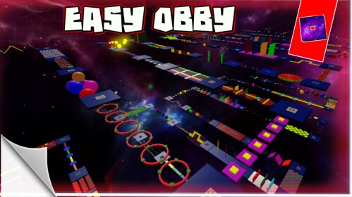 🌠 EASY OBBY IN SPACE !!! 😱☄️ 124 LEVELS 🪐