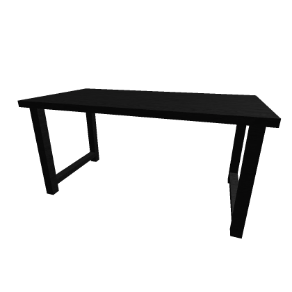 Black wood desk