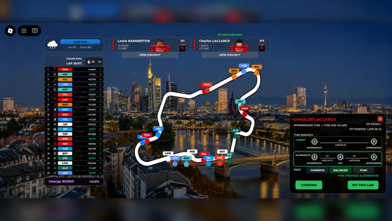LIVE RACE STRATEGIES