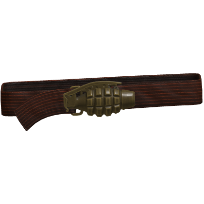 Y2k Grunge Grenade Belt Red 1.0