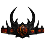 (CODE= 4389 ) The Lava Sovereign’s Diadem Crown