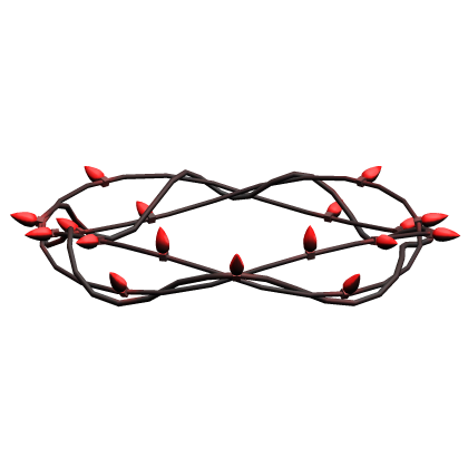 red christmas lights crown