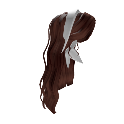 Cottage Tied Back Cute Waves Dark Brown Roblox item