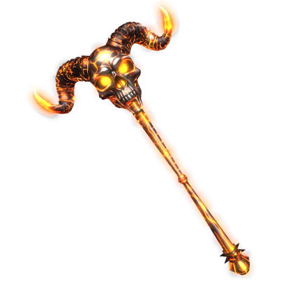 Emissive Skullbound Staff Of Inferno