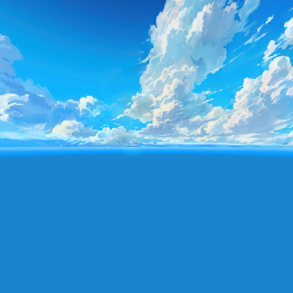 Anime Sky Cloud Aesthetic Japan Style