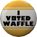 "I Voted Waffle" Pin