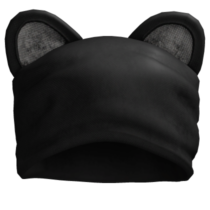 Black ear beanie
