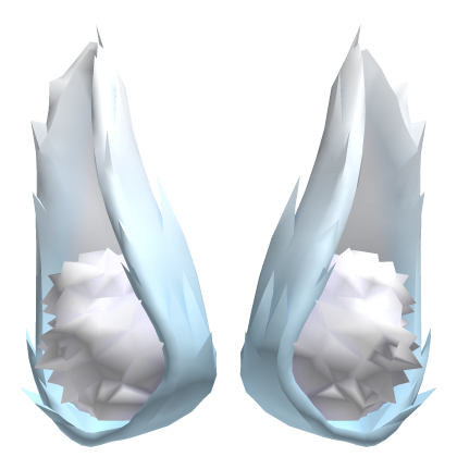 Fluffy Pastel Blue Fox Ears