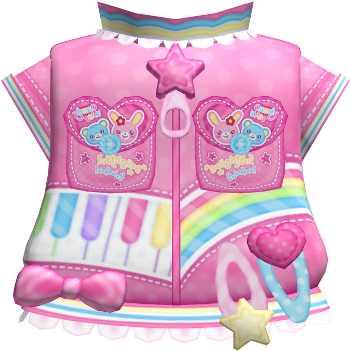 Cute Kawaii Pink Mimi Mezzo Piano Rainbow Jacket