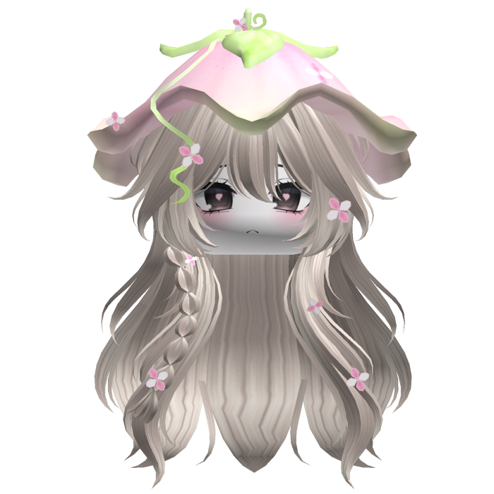Kawaii Fluffy Layered Flower Hair (Platinum)