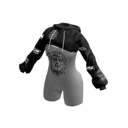 🖤Y2K Gothic Christcore Hoodie White🖤