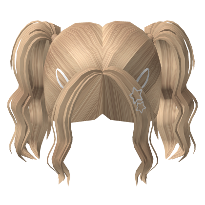 Blonde Cheap Curly Ponytails with Clips Roblox item