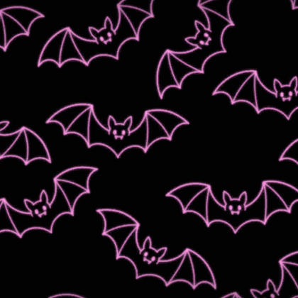 Pink Glowing Bats