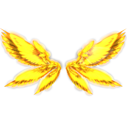 Glowing Godly Angel Wings (Gold) - Emissive Roblox item