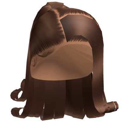 Brown 90s Side Swoop Hair w/ Curled Ends Roblox item