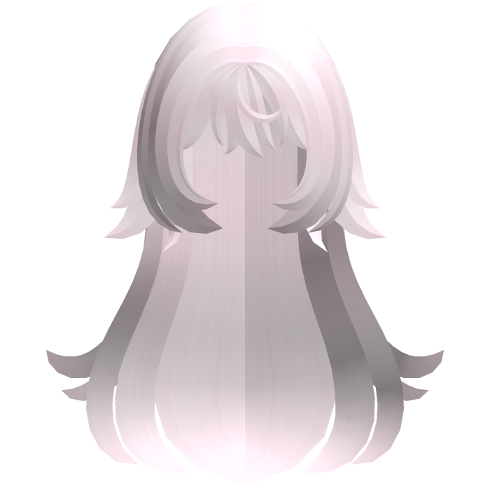 pastel pink moe wispy spiky fluff long hair