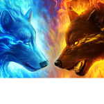 celestial midnight wolves