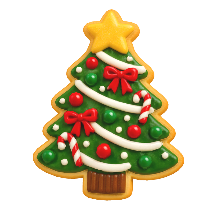 christmas tree cookie