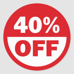 40% off on all items!