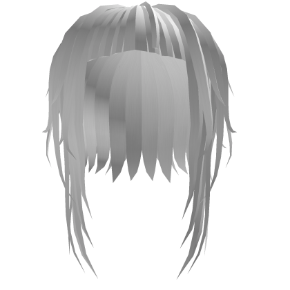 Video Game Girl Hair white