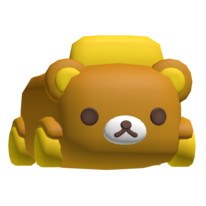 cute kuma bear car in brown